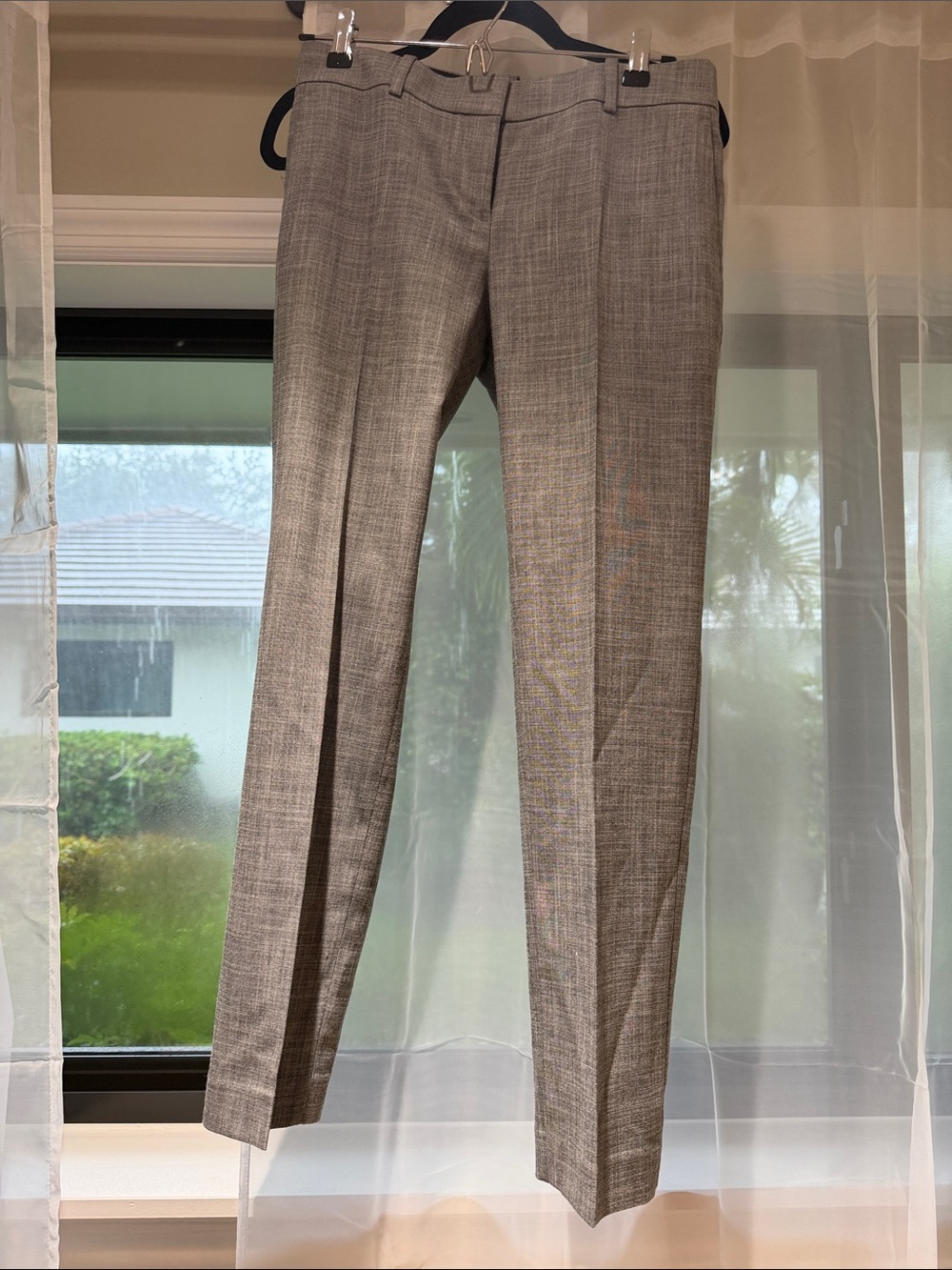 Ann Taylor Men's Gray Dress Pants - Subtle Check